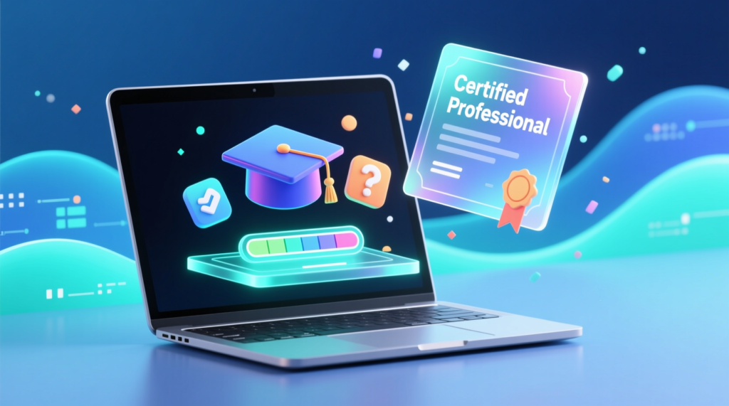 7 Adımda Sertifikalı Online Eğitim Rehberi 1 Sertifikalı online eğitim dijital öğrenme modeli